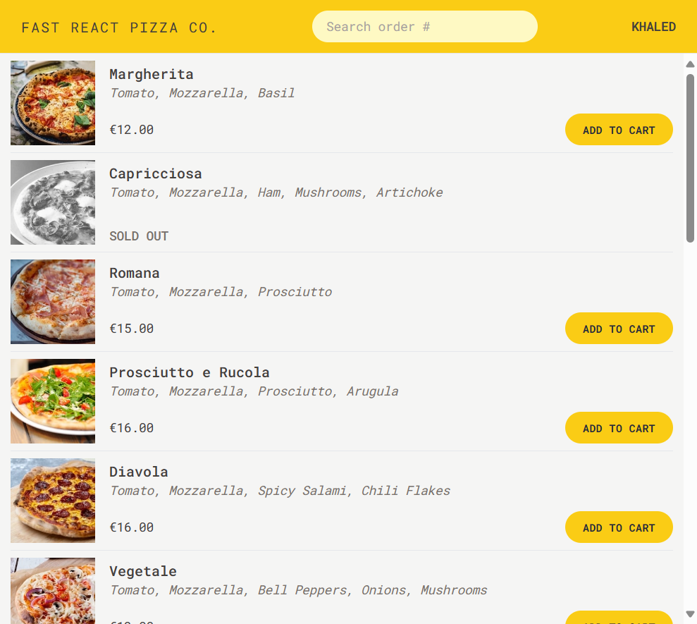 FastReactPizza